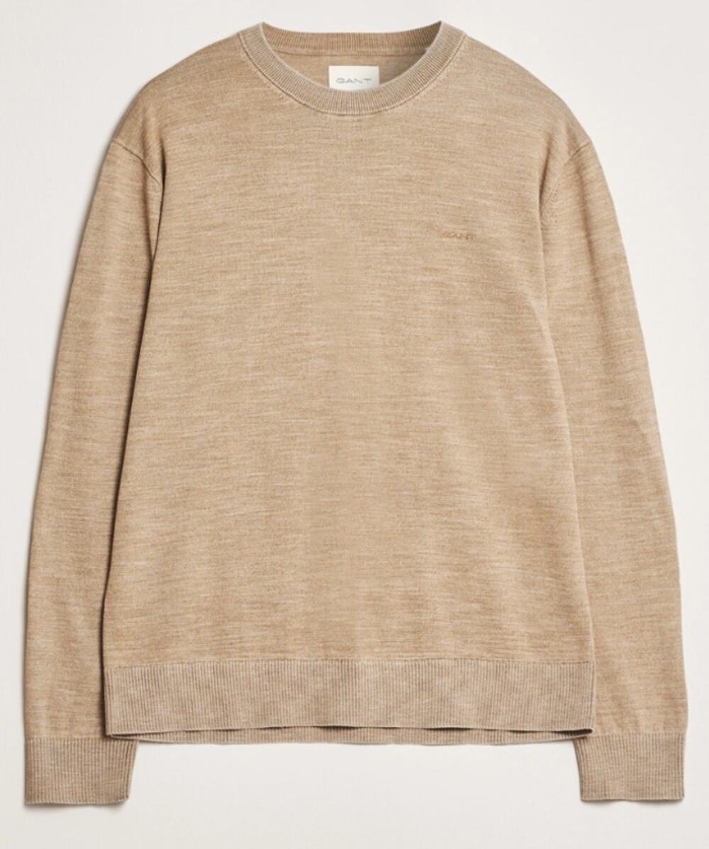 GANT Men's Sunfaded Crew Neck Sweater Dry Sand 277 Size XL New With Tags